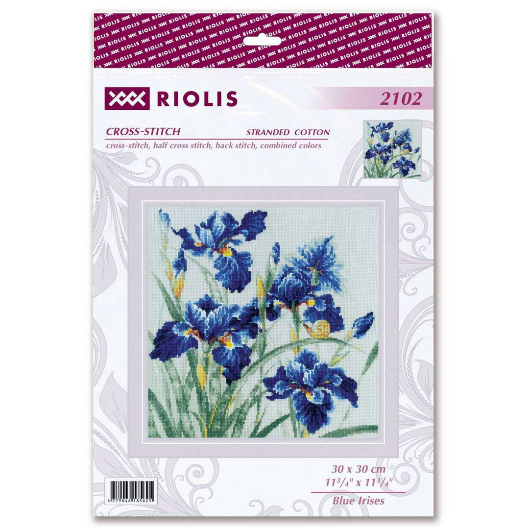 Blue Irises R2102 Counted Cross Stitch Kit