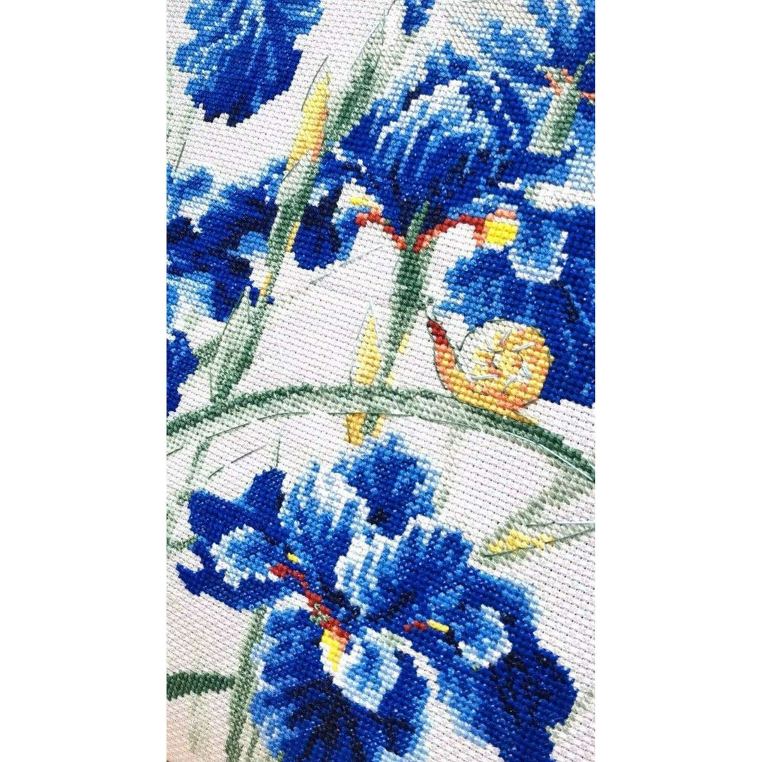 Blue Irises R2102 Counted Cross Stitch Kit
