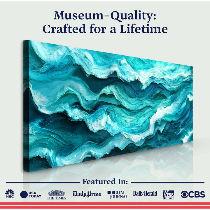 Blue Ocean Coastal Wall Art III
