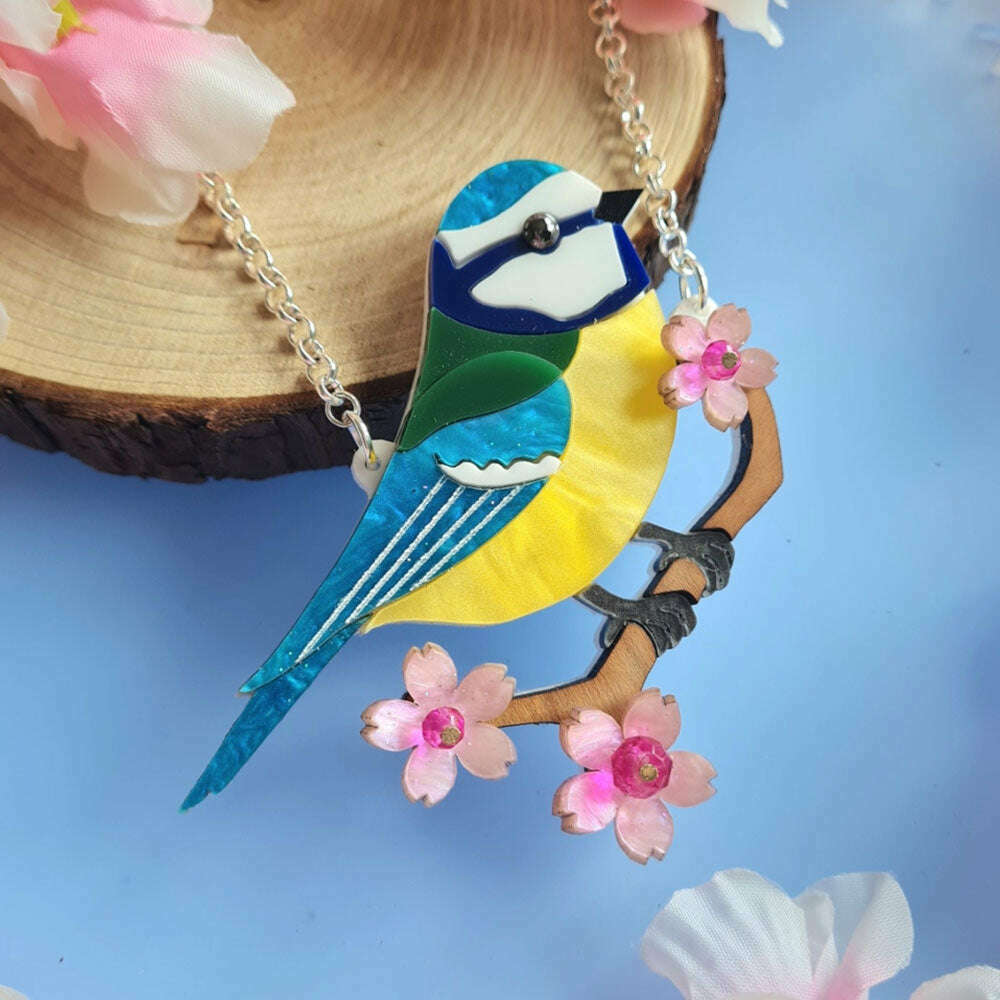 Bluetit Necklace - Pre Order by Cherryloco Jewellery 6