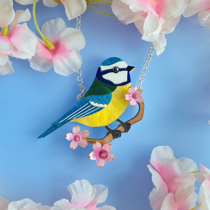 Bluetit Necklace - Pre Order by Cherryloco Jewellery 3