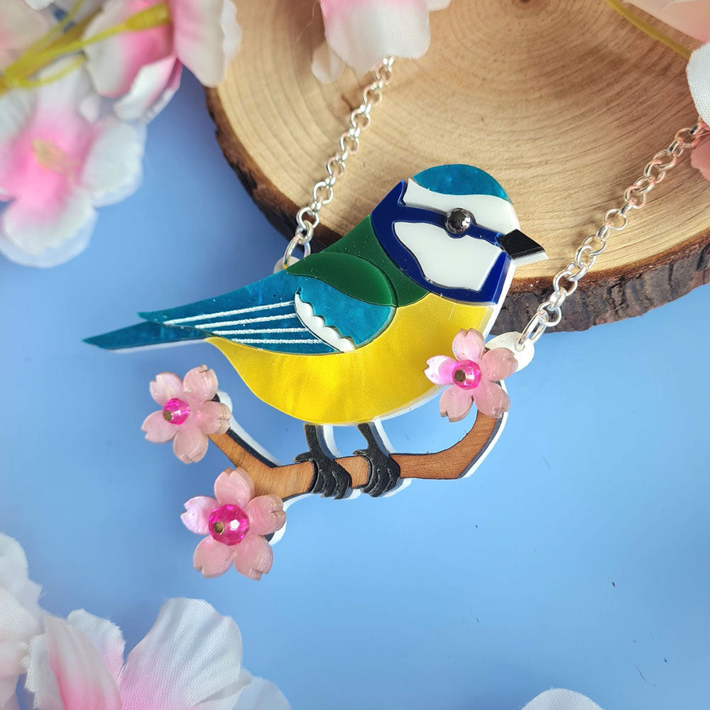 Bluetit Necklace - Pre Order by Cherryloco Jewellery 4