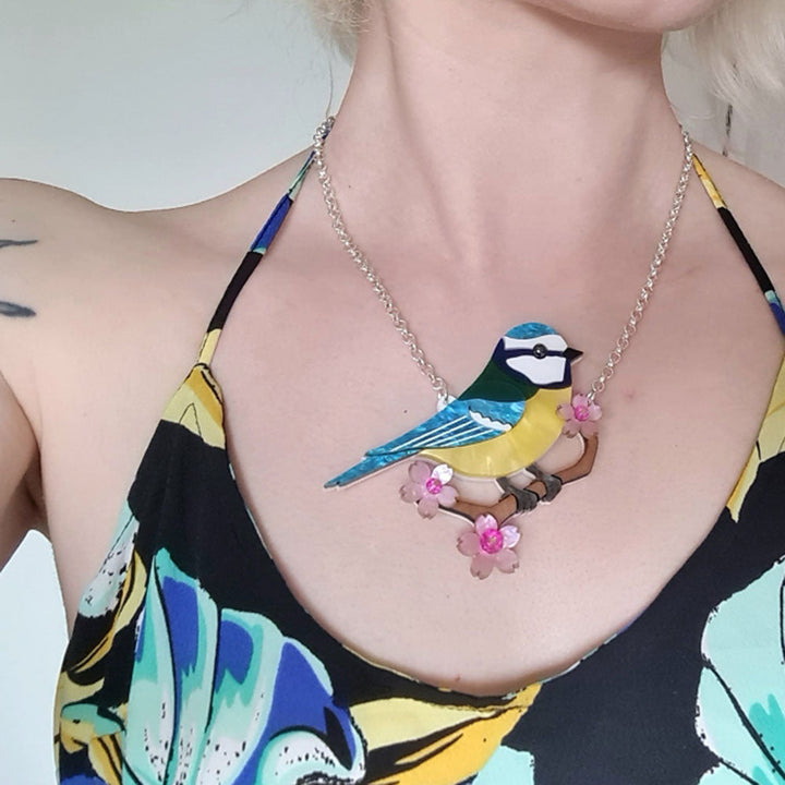 Bluetit Necklace - Pre Order by Cherryloco Jewellery 8