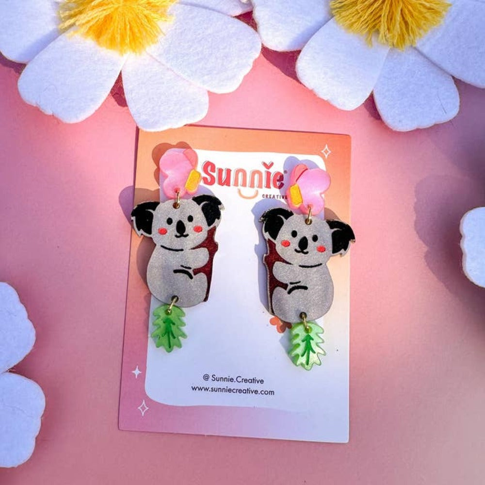 Bobby the Koala Earrings 2
