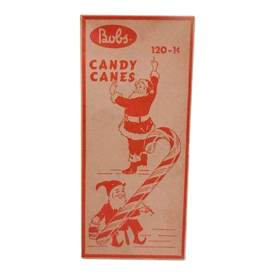 Bobs Candy Canes Christmas Box Art Wood Cutout by Sawmill Shop