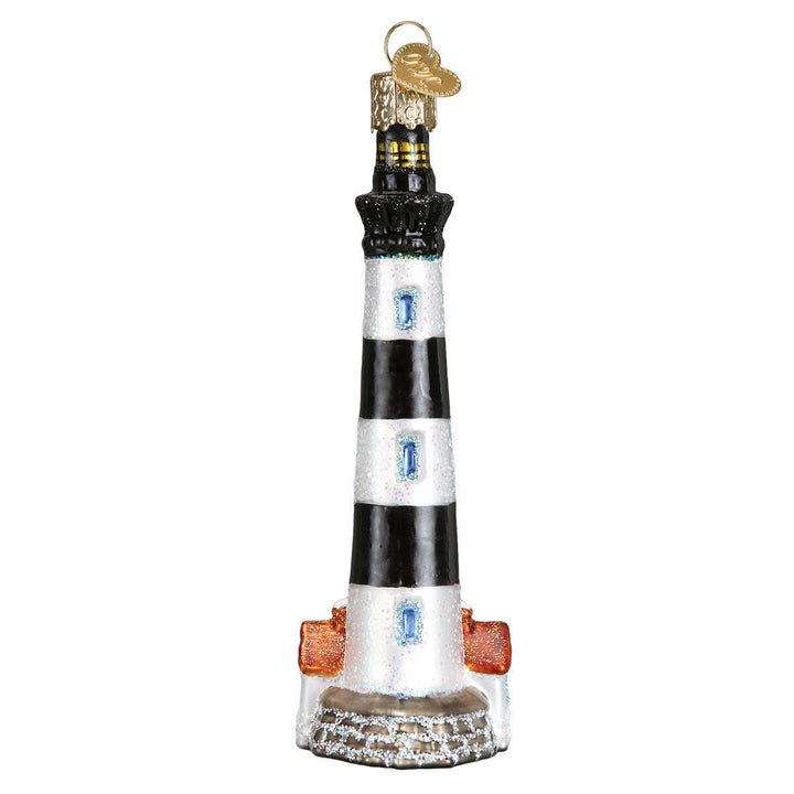 Old World Christmas Bodie Island Lighthouse Blown Glass Ornament