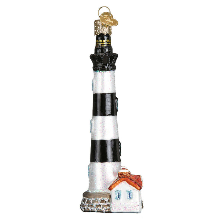 Old World Christmas Bodie Island Lighthouse Blown Glass Ornament