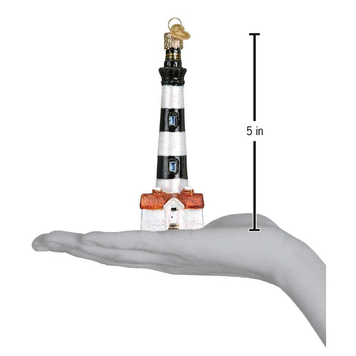 Old World Christmas Bodie Island Lighthouse Blown Glass Ornament