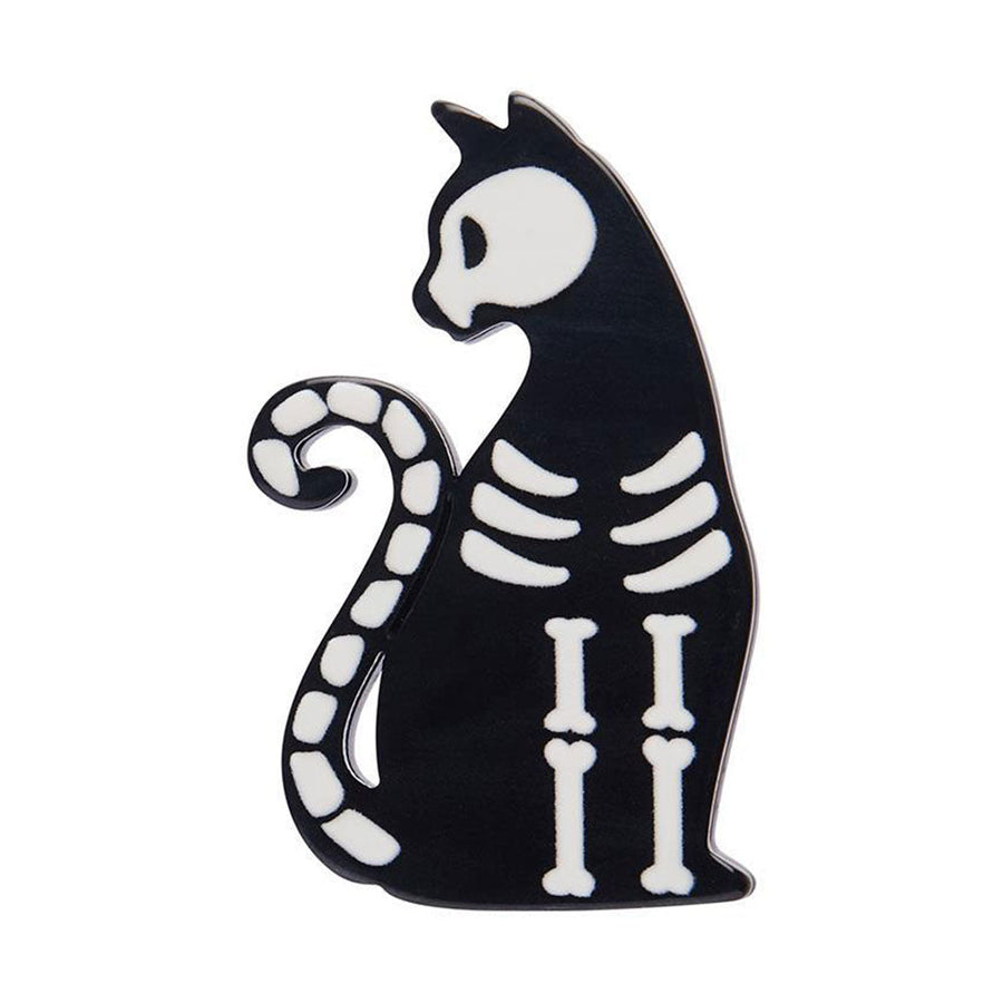 Bone Cat Mini Brooch by Erstwilder image