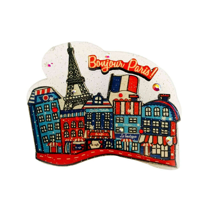 Bonjour Paris Brooch by Rosie Rose Parker