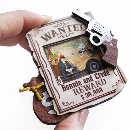 Bonnie and Clyde Brooch by Laliblue - Quirks!