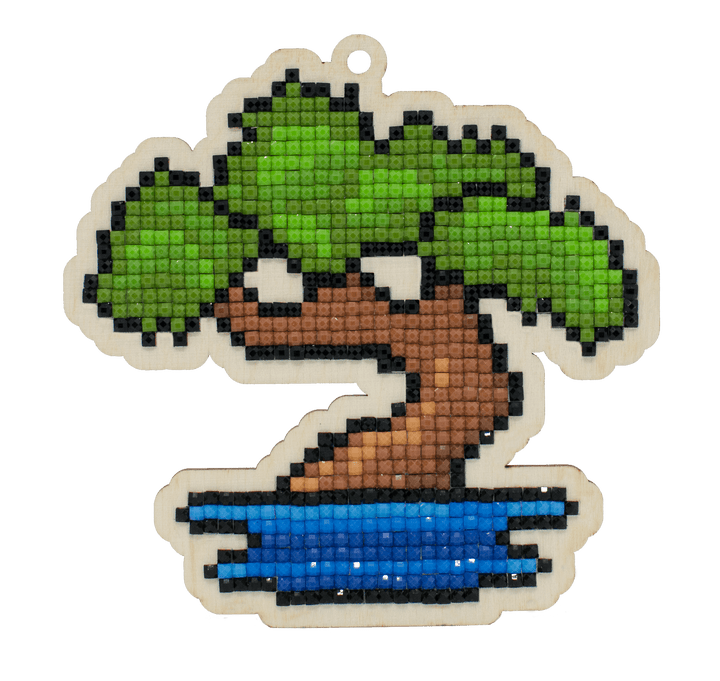 Bonsai Tree CSw423 Diamond Painting on Plywood Kit