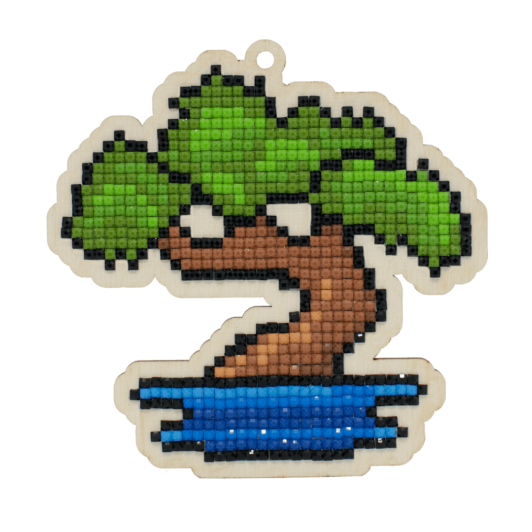 Bonsai Tree CSw423 Diamond Painting on Plywood Kit