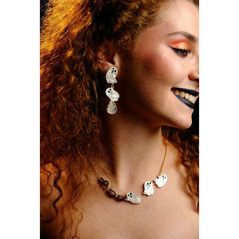 Boo Ghost Earrings by Laliblue