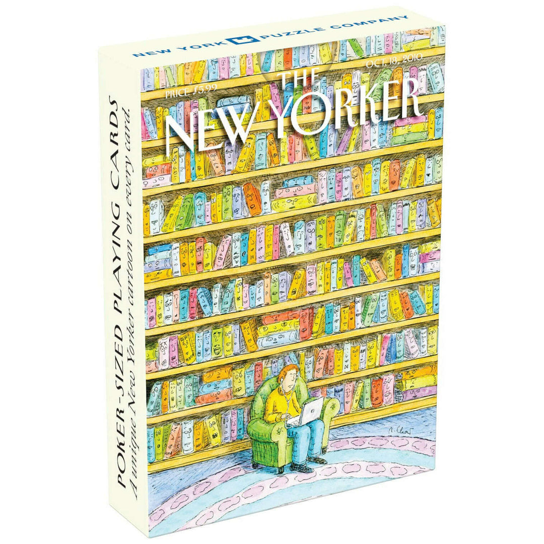 Book Lover Cartoons Playing Cards
