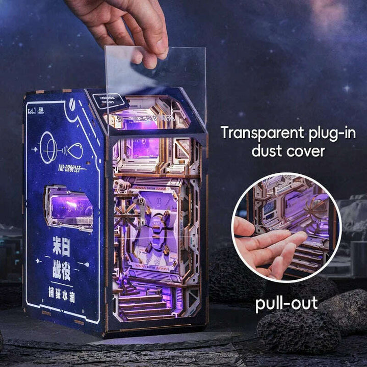 Book Nook Wizardi Miniature - Catching the Droplet Roombox Kit