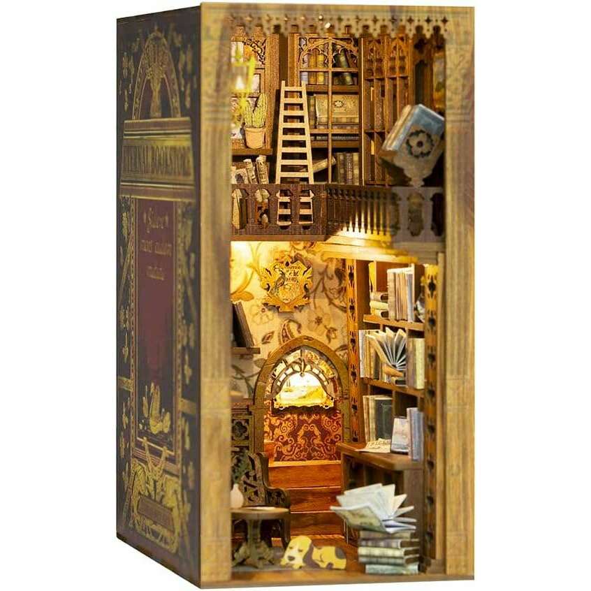 Book Nook Wizardi Miniature - Eternal Bookstore Roombox Kit
