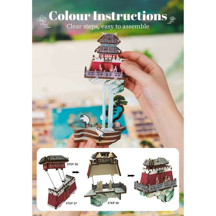 Book Nook Wizardi Miniature - Su Dongpo's Life Roombox Kit
