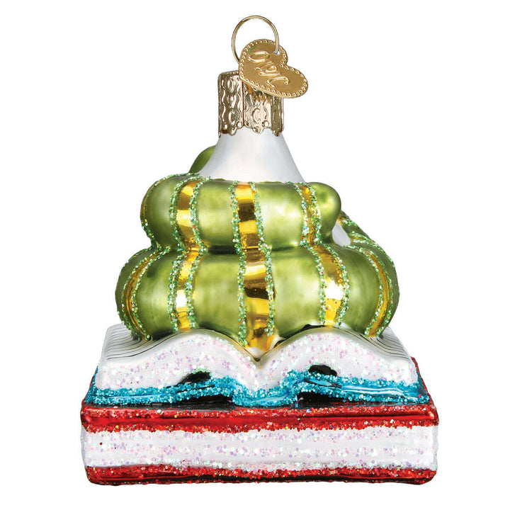 Old World Christmas Bookworm Blown Glass Ornament