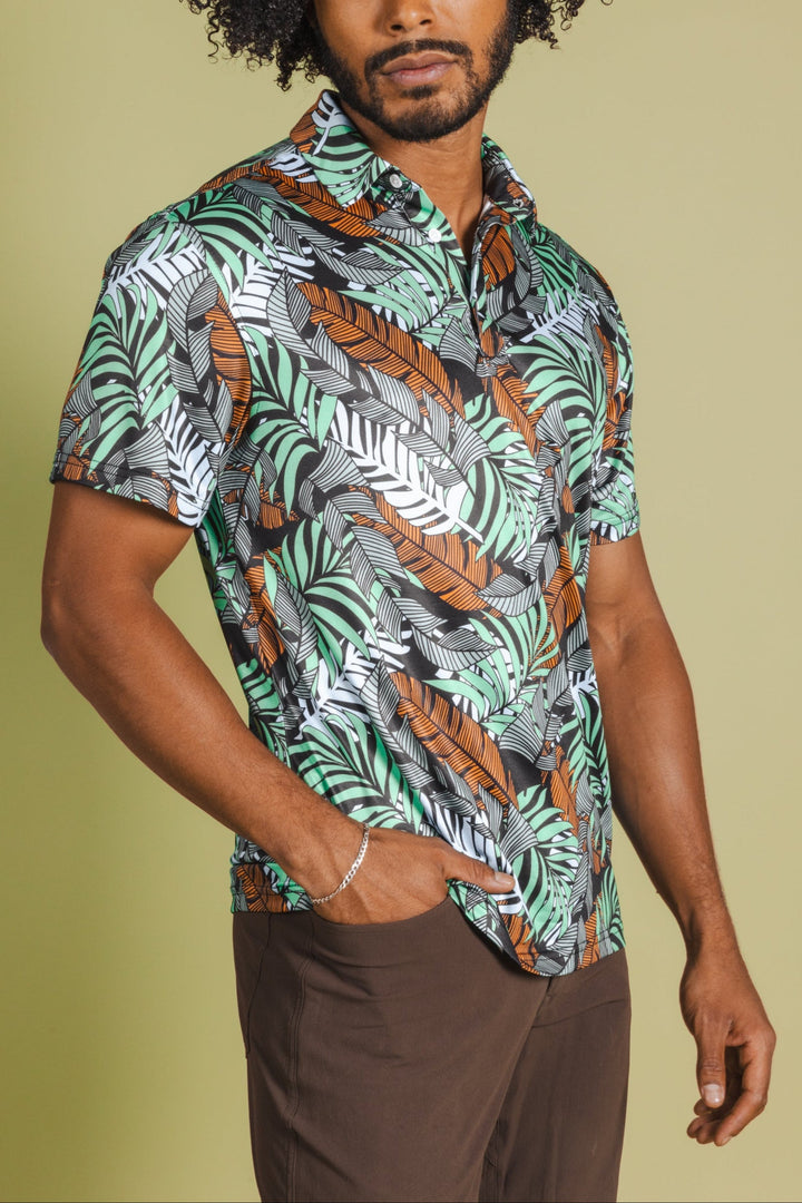 The Botanist | Tropical Leaves Men’s Polo