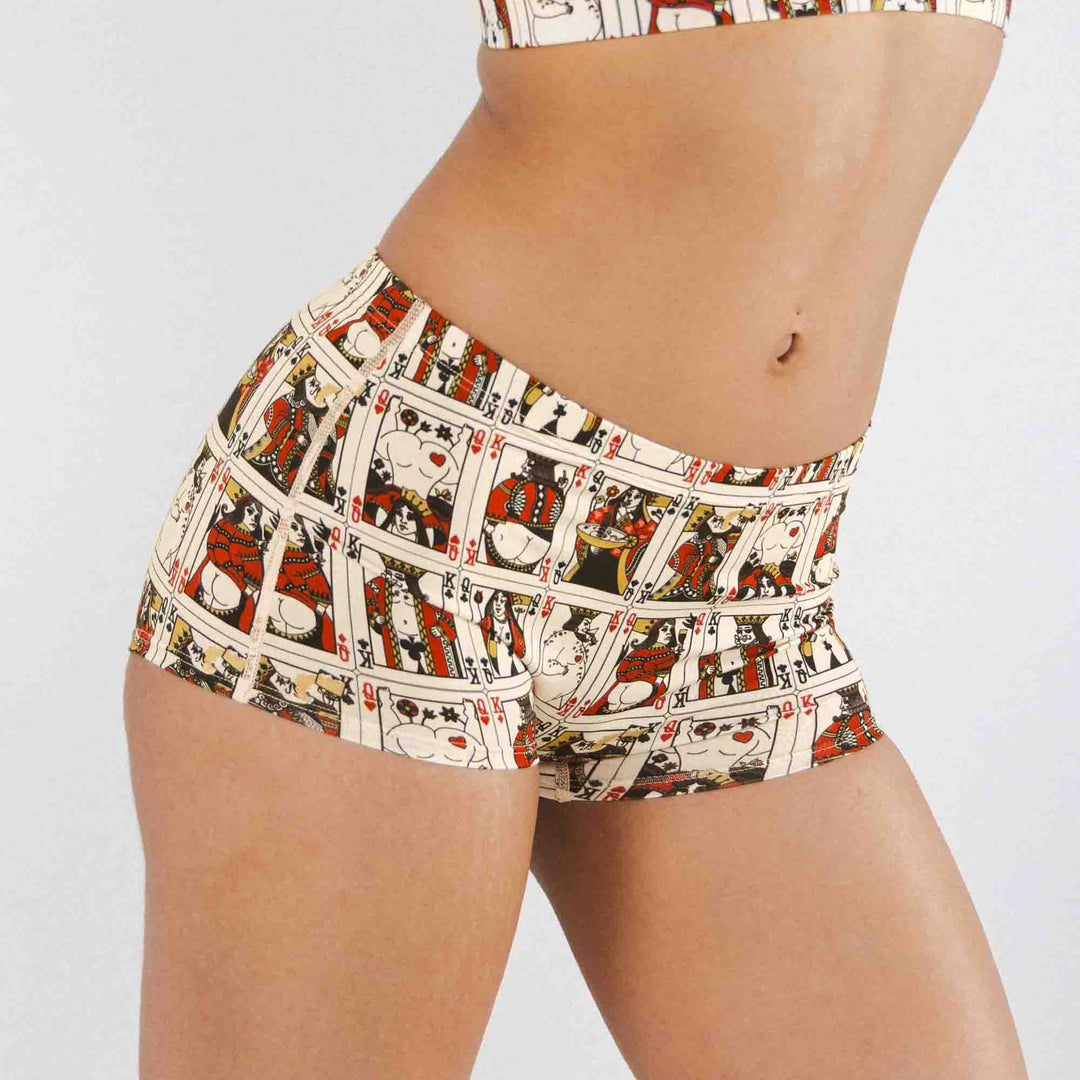 The Bottomless Blackjack | Vintage Playing Cards Modal Boyshort Underwear