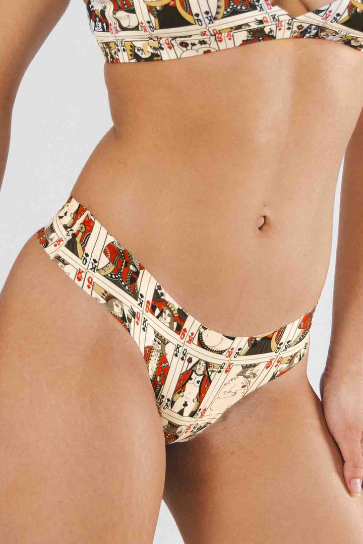The Bottomless Blackjack | Vintage Playing Cards Seamless Thong