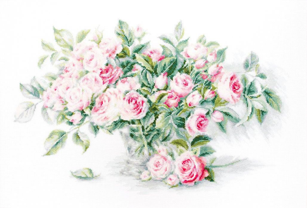 Bouquet of Pink Roses BL22866L Counted Cross-Stitch Kit