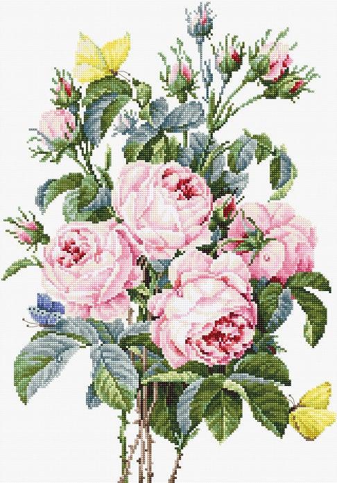 Bouquet of roses B2373L Counted Cross-Stitch Kit
