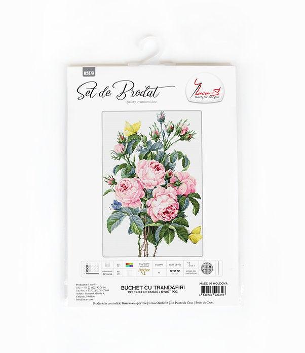 Bouquet of roses B2373L Counted Cross-Stitch Kit