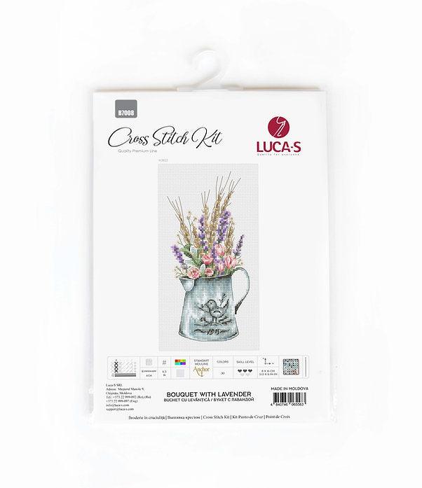 Bouquet with lavender B7008L Counted Cross-Stitch Kit