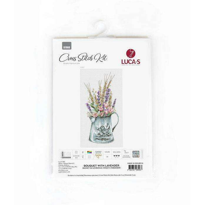 Bouquet with lavender B7008L Counted Cross-Stitch Kit