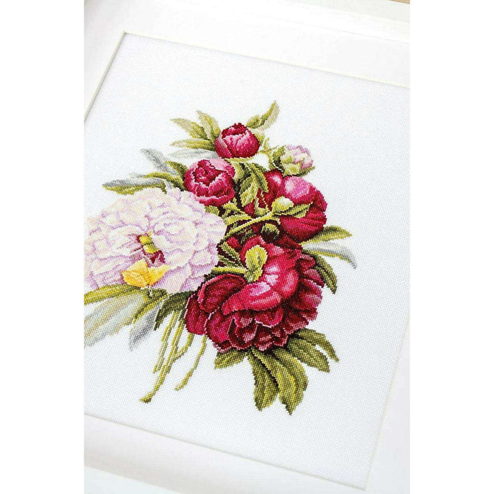 Bouquet with peonies B2354L Counted Cross-Stitch Kit
