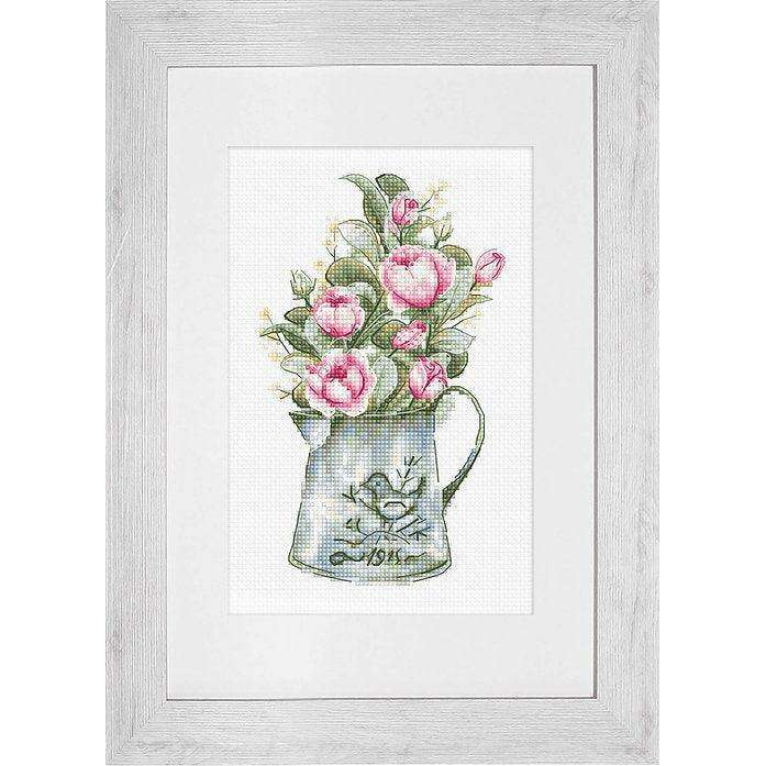 Bouquet with roses B7006L Counted Cross-Stitch Kit