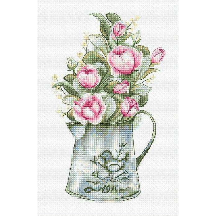 Bouquet with roses B7006L Counted Cross-Stitch Kit
