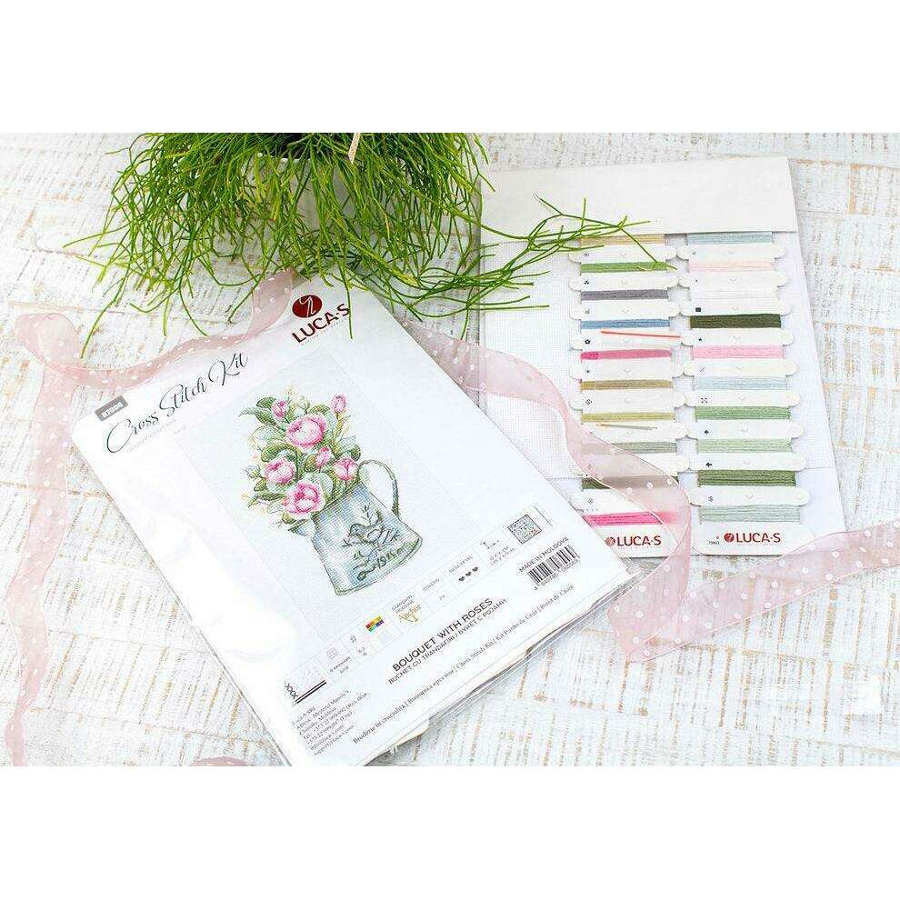 Bouquet with roses B7006L Counted Cross-Stitch Kit