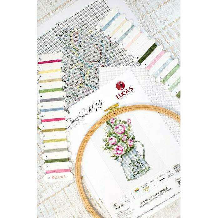 Bouquet with roses B7006L Counted Cross-Stitch Kit