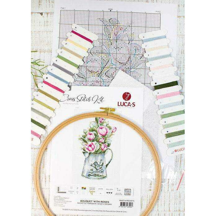 Bouquet with roses B7006L Counted Cross-Stitch Kit