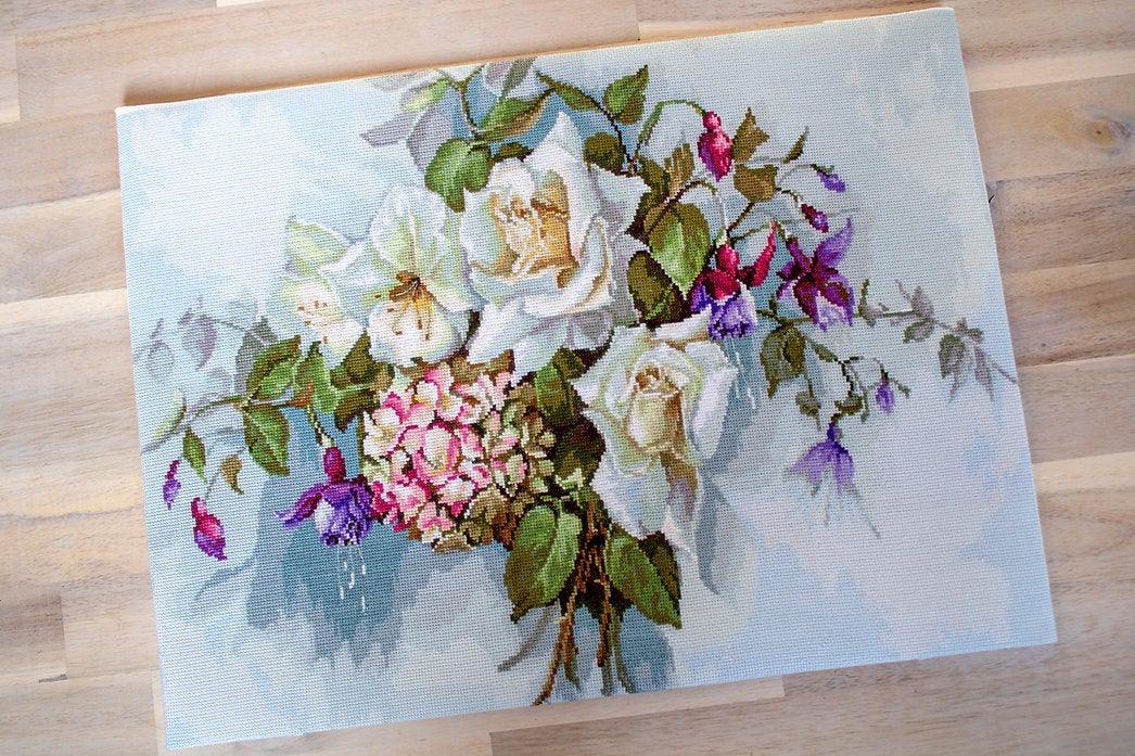 Bouquet with Roses BA2363L Counted Cross-Stitch Kit