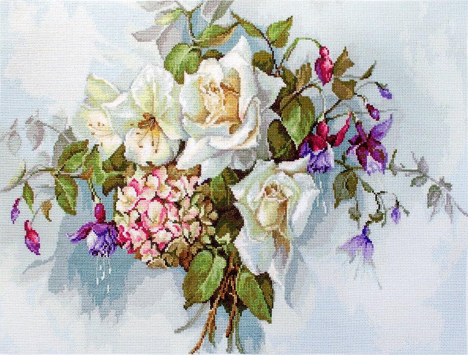 Bouquet with Roses BA2363L Counted Cross-Stitch Kit