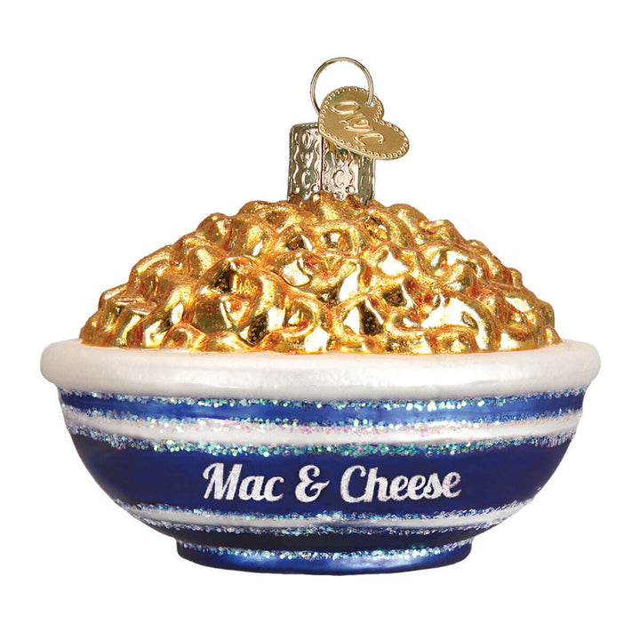 Old World Christmas Bowl Of Mac & Cheese Blown Glass Ornament