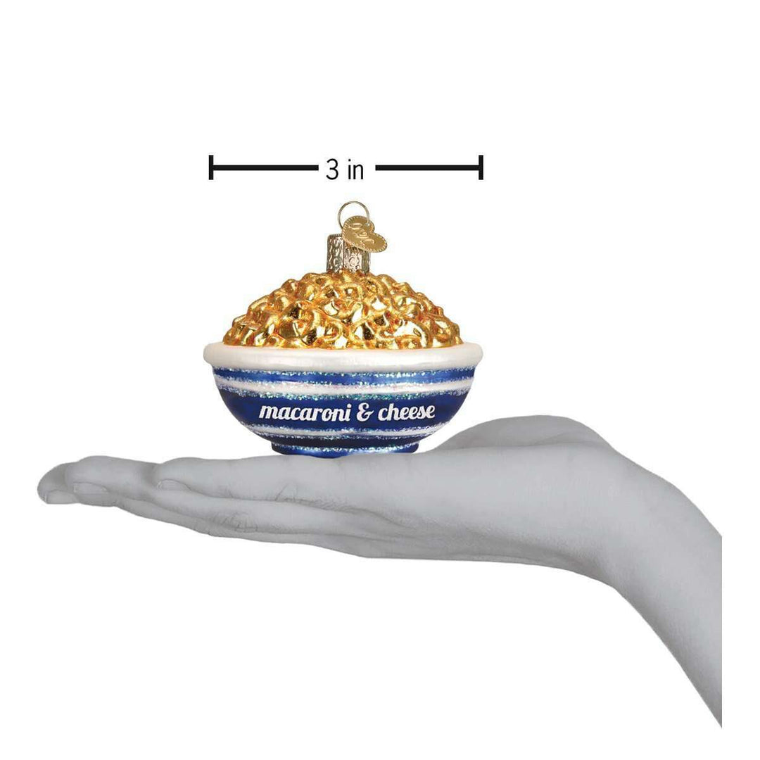 Old World Christmas Bowl Of Mac & Cheese Blown Glass Ornament