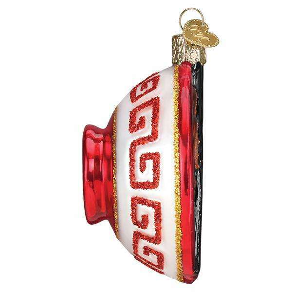 Old World Christmas Bowl of Ramen Blown Glass Ornament