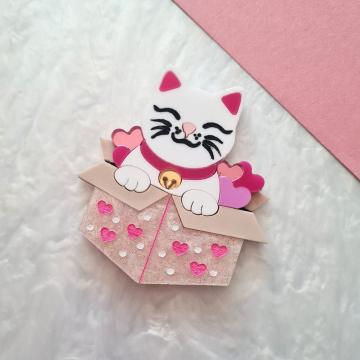 Box of Love Kitty Necklace by Cherryloco Jewellery 
