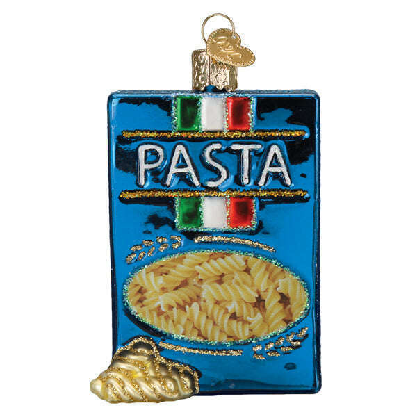 Old World Christmas Box of Pasta Blown Glass Ornament