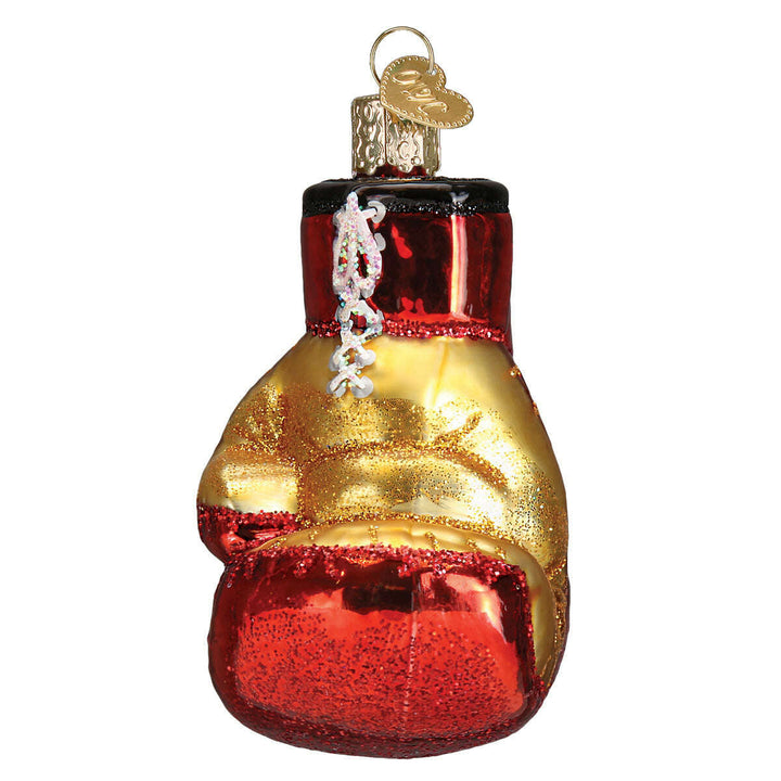 Old World Christmas Boxing Gloves Blown Glass Ornament