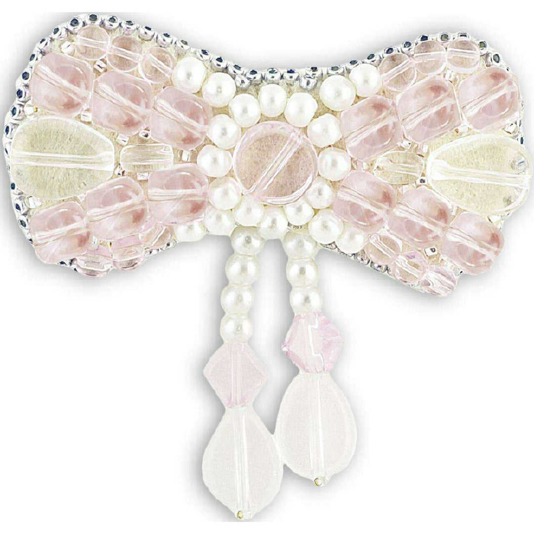 BP-174C Beadwork kit for creating brooch Crystal Art "Small girl-flirt"