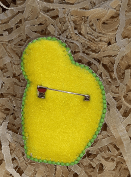 BP-187C Beadwork kit for creating brooch Crystal Art "Bright cactus"