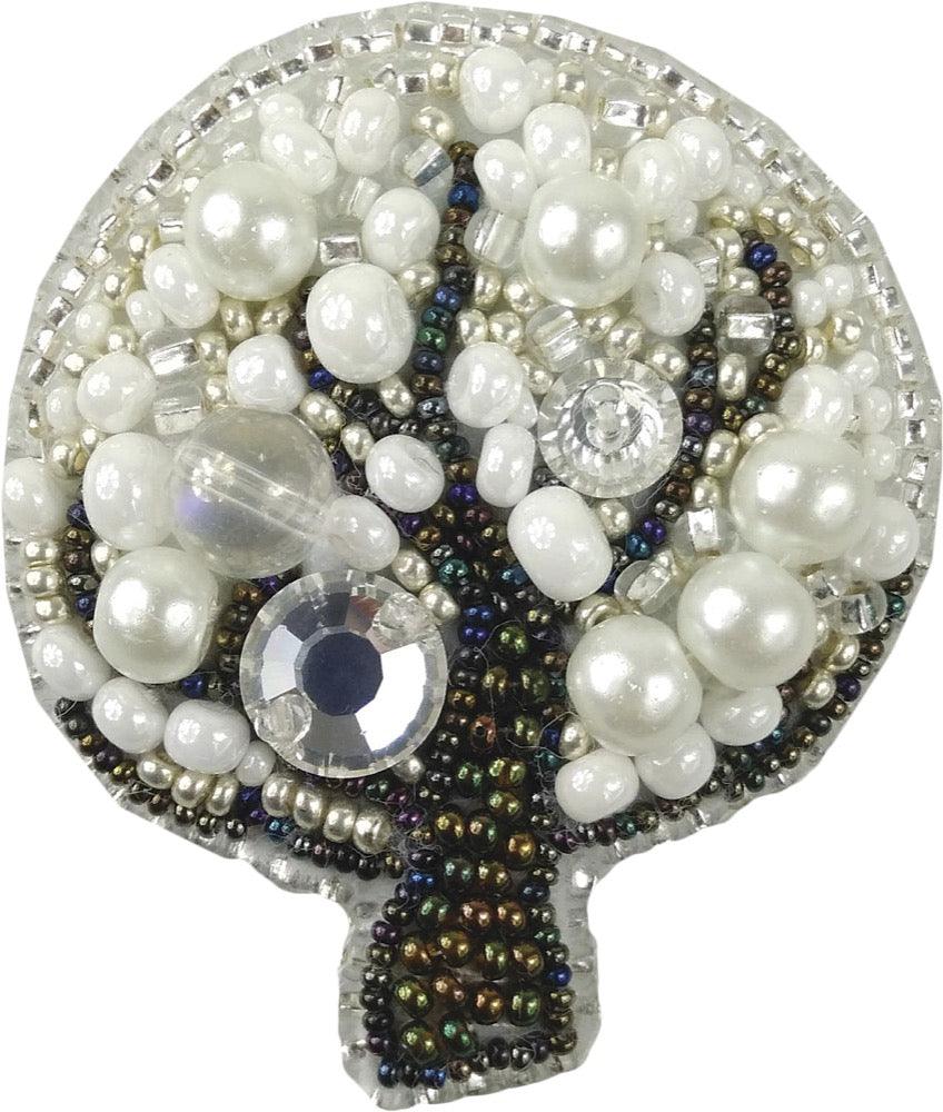 BP-208C Beadwork kit for creating brooch Crystal Art "Tree"