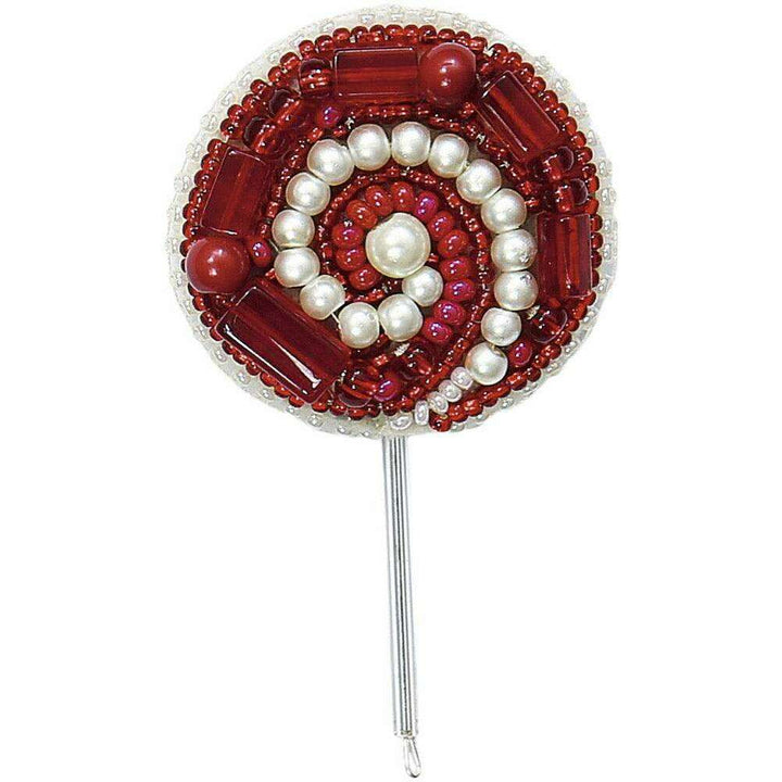 BP-231C Beadwork kit for creating brooch Crystal Art "Lollipop"