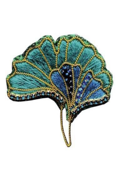 Beadwork kit for creating brooch Crystal Art Wisdom and longevity BP-373C